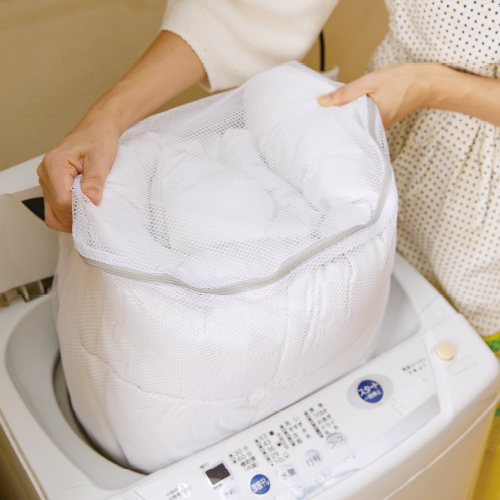 ご自宅の洗濯機で丸洗いできます。