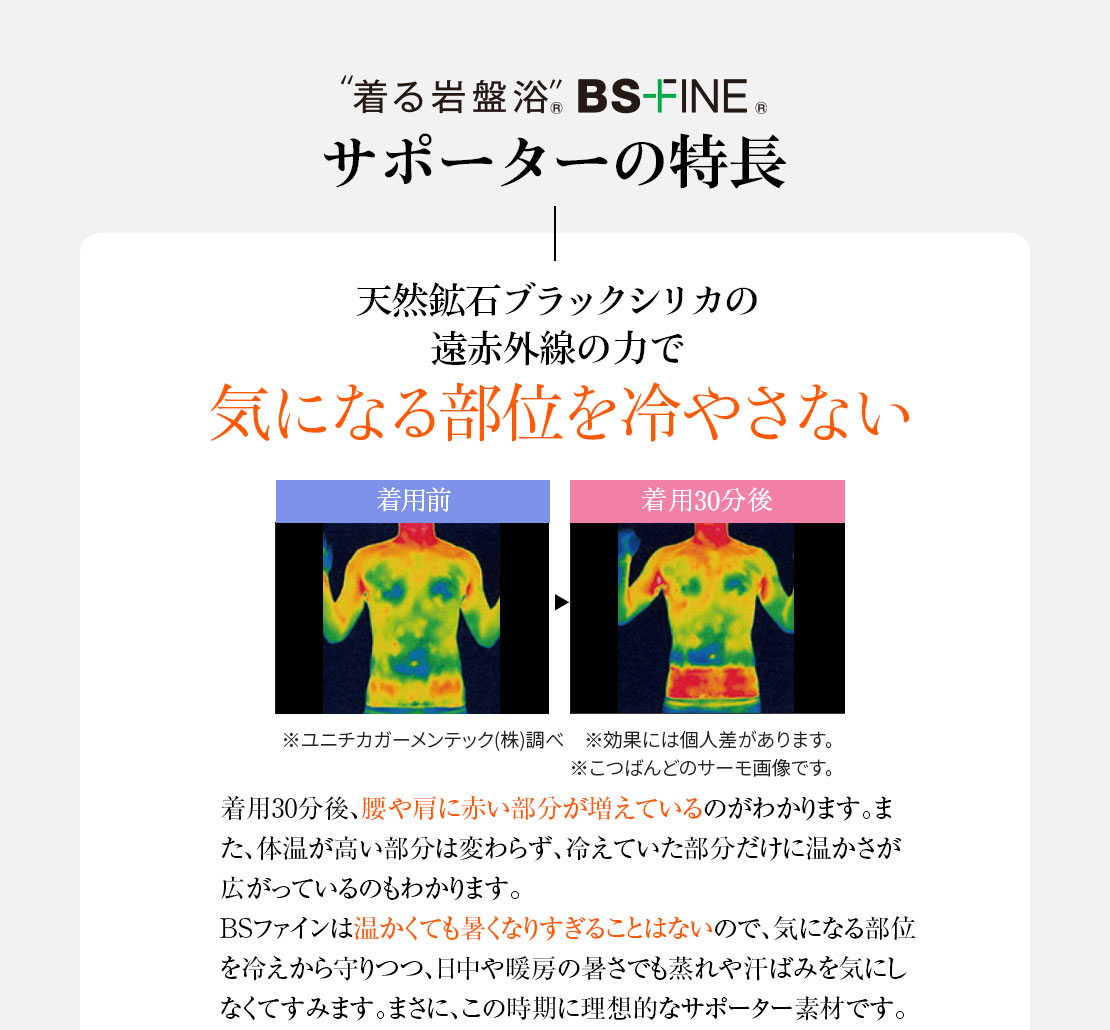 サポーターの特長