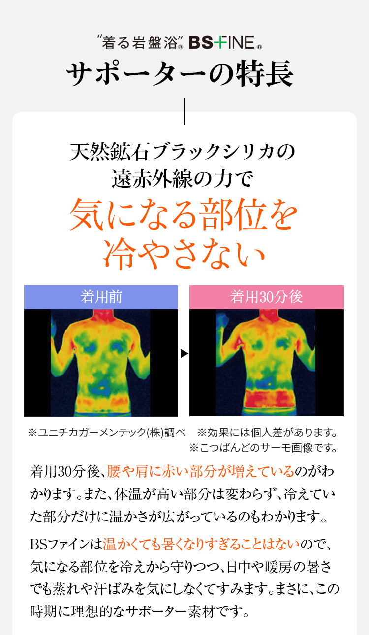 サポーターの特長