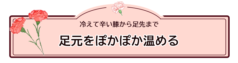 足元をぽかぽか温める