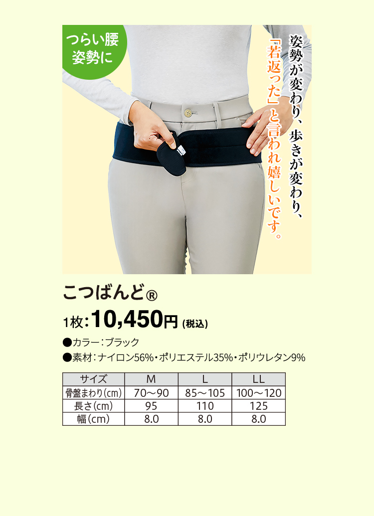 こつばんど&reg; 1枚：10,450円（税込）