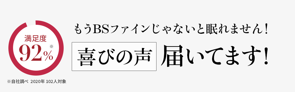 もうBSファインじゃないと眠れません!