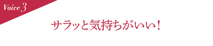 Voice3 サラッと気持ちがいい!