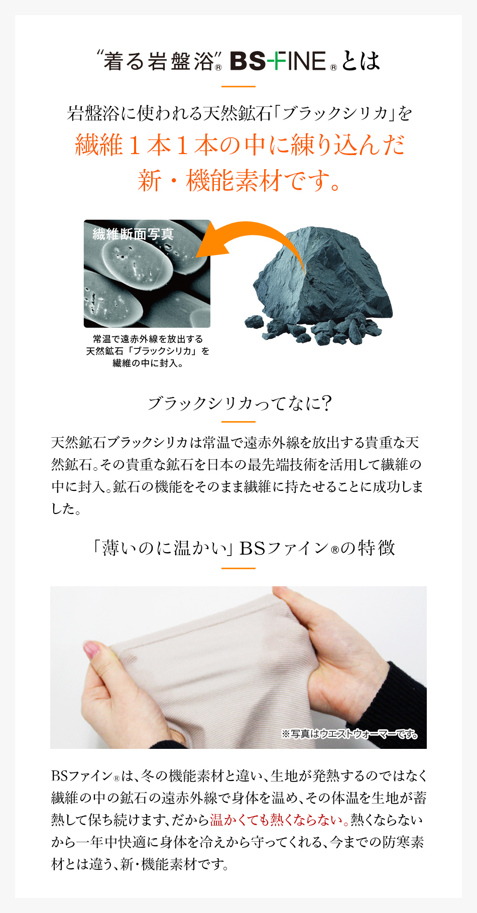“着る岩盤浴®︎”BS-FINE®︎とは