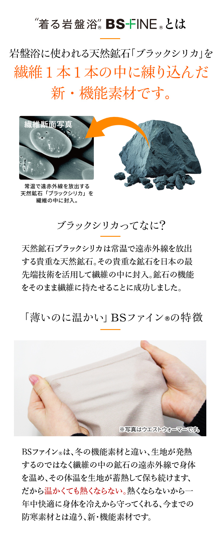 “着る岩盤浴®︎”BS-FINE®︎とは