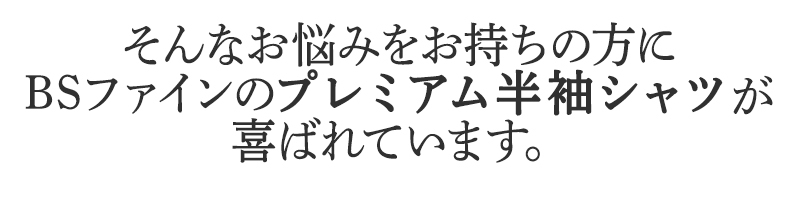 そんなお悩みを持ちの方にBSファイン レディスプレミアム半袖シャツが喜ばれています。