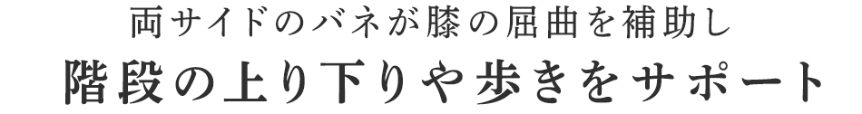 階段の上り下りや歩きをサポート