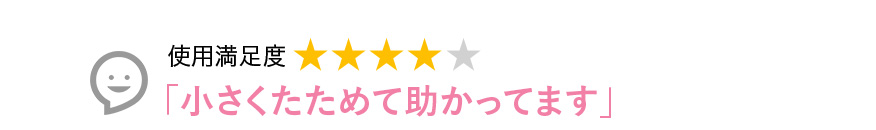 Voice3 小さくたためて助かってます