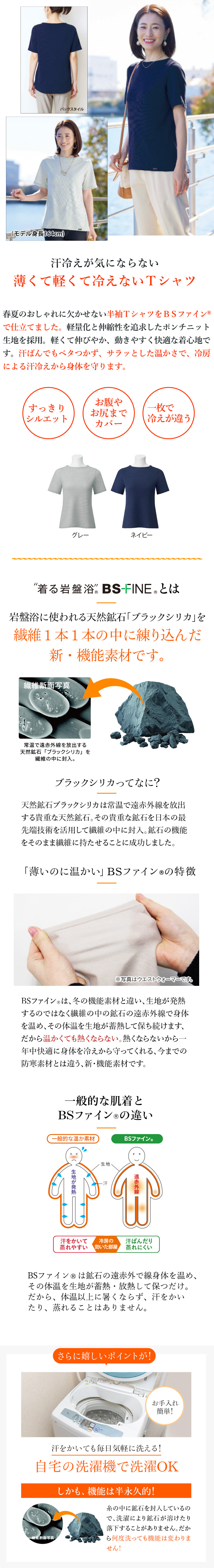 “ポンチニット半袖Tシャツ商品説明”