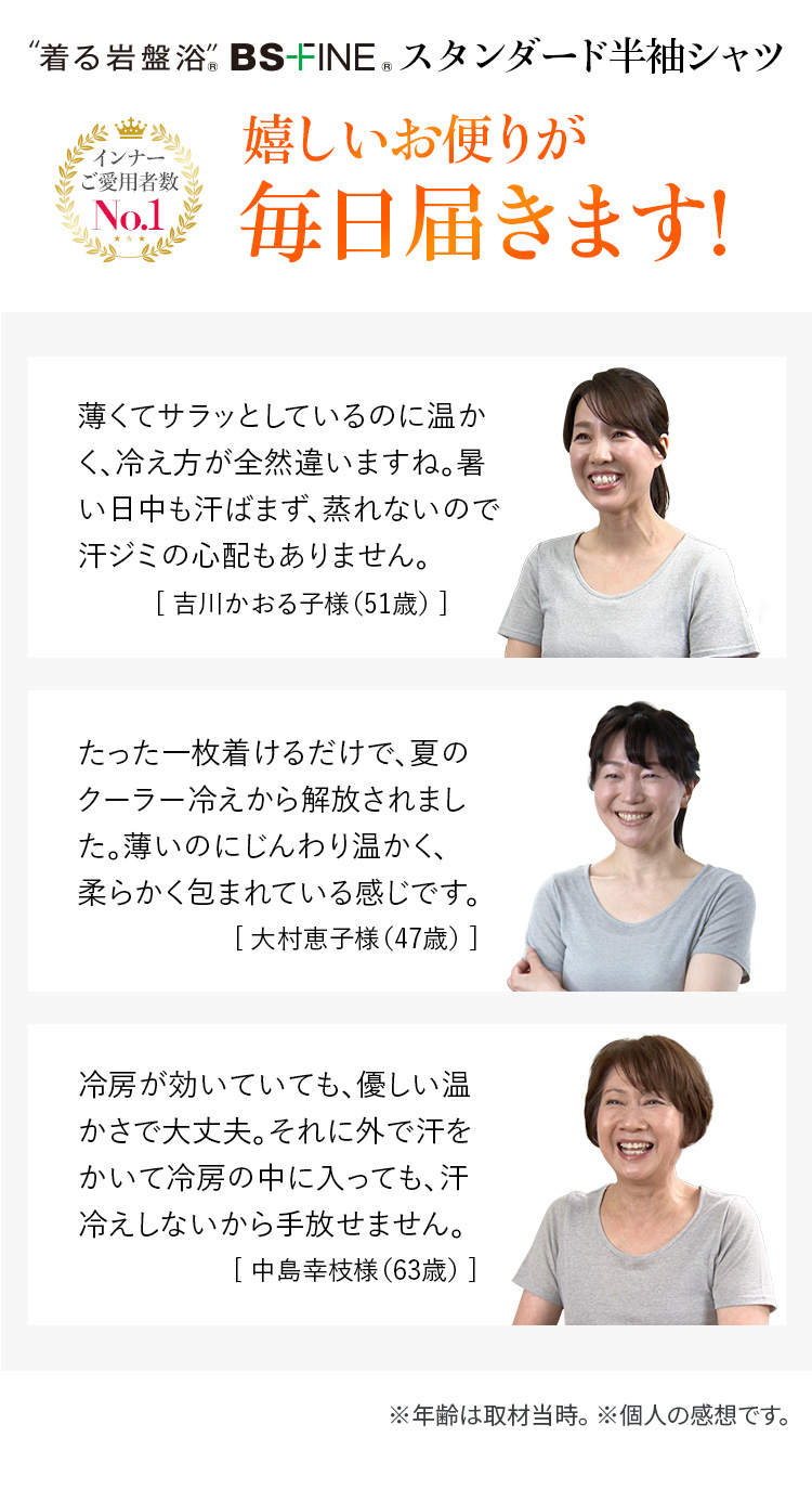 嬉しいお便りが毎日届きます!