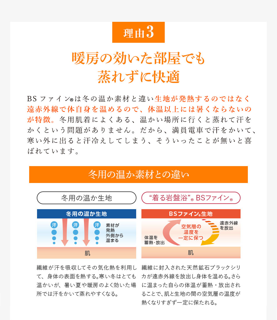 理由３ 軽くて、薄くて、伸びやかで、着ていることを忘れるほどの快適さ