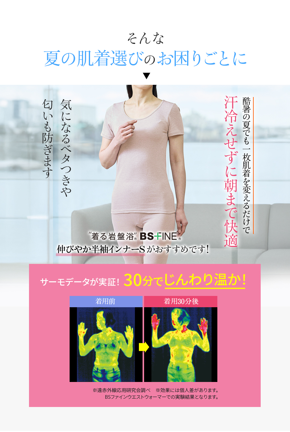 そんな夏の肌着選びのお困りごとに