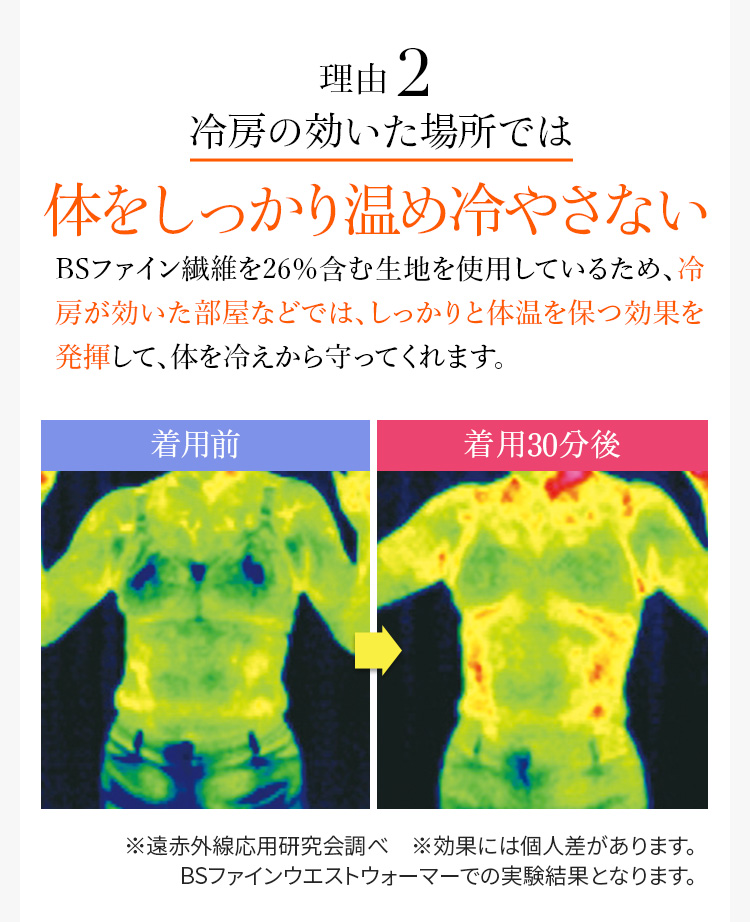 理由2 冷房の効いた場所では体をしっかり温め冷やさない