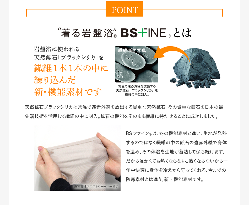 着る岩盤浴®︎ BS-FINE®︎とは