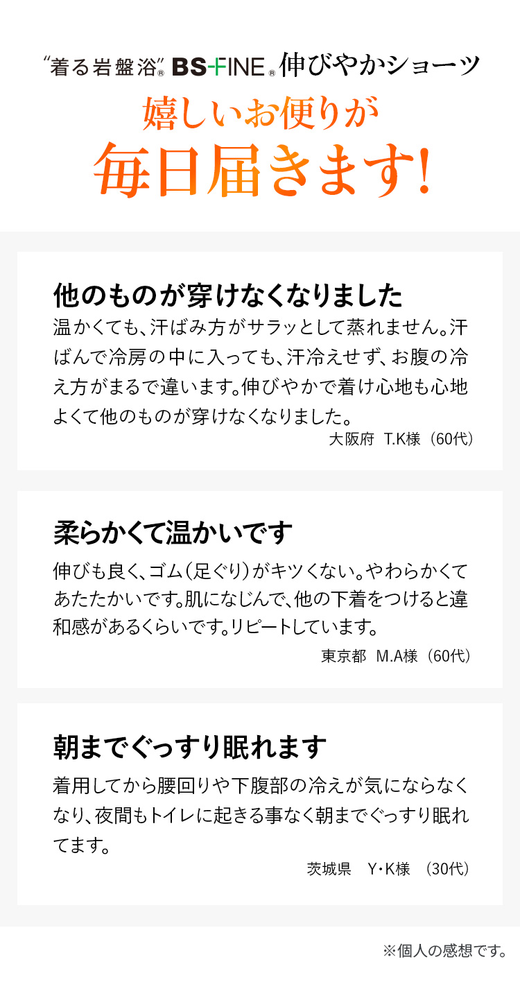 嬉しいお便りが毎日届きます!