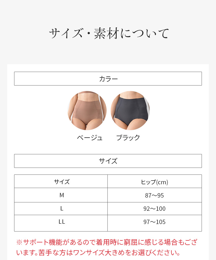 サイズ・素材について