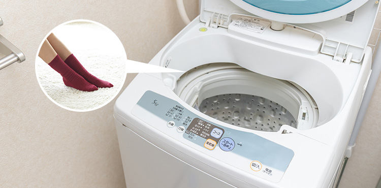 汗をかいても毎日気楽に洗える!自宅の洗濯機で洗濯OK