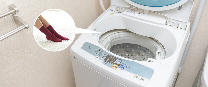 汗をかいても毎日気楽に洗える!自宅の洗濯機で洗濯OK