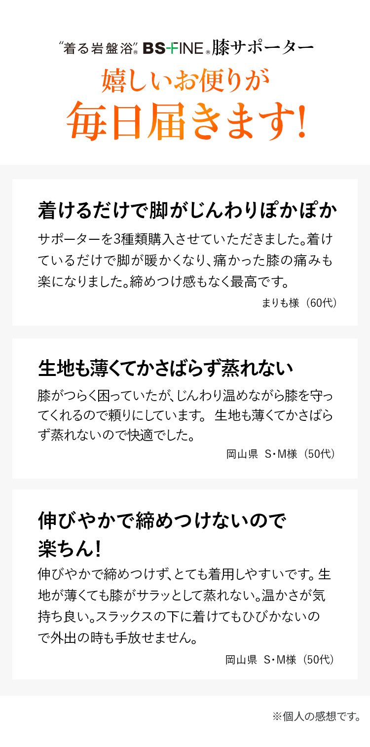 嬉しいお便りが毎日届きます