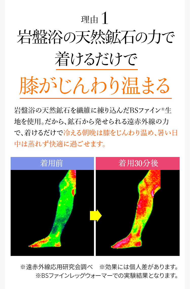理由1 岩盤浴の天然鉱石の力で 身体をじんわり温め 冷え方が違う