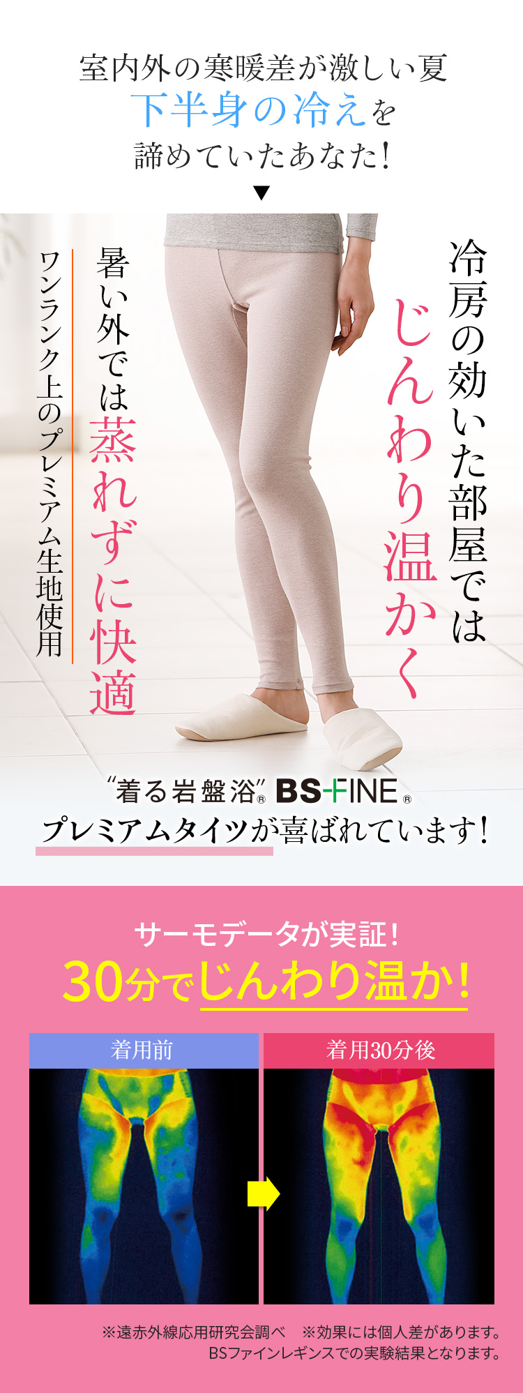 室内外の寒暖差が激しい夏下半身の冷えを諦めていたあなた!