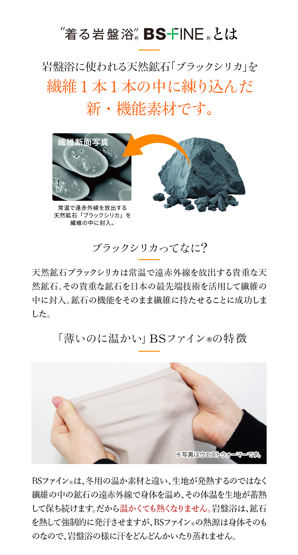着る岩盤浴BSファイン®とは