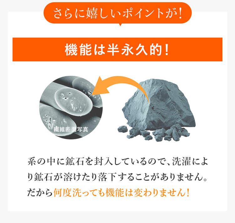 機能は半永久的！