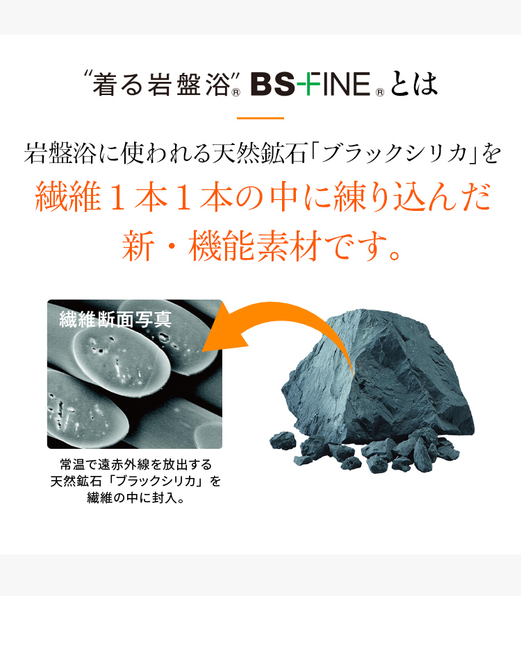“着る岩盤浴®︎ BS-FINE®︎とは